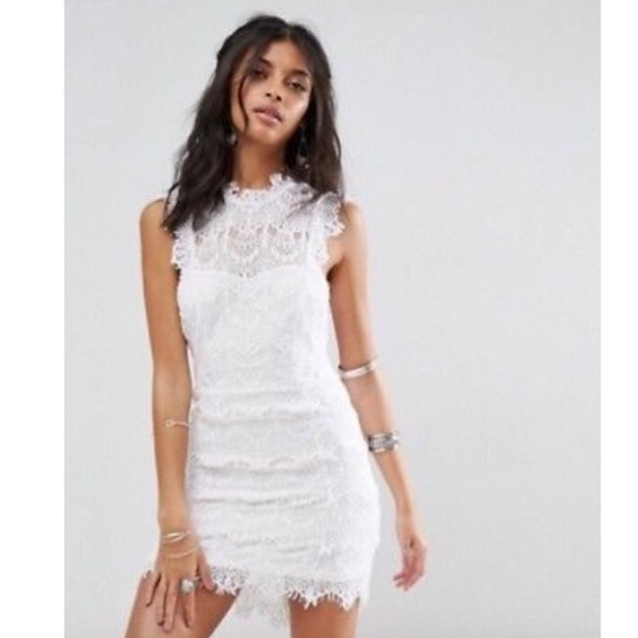 Free People Dresses & Skirts - Free People White Daydream Lace Bodycon Dress